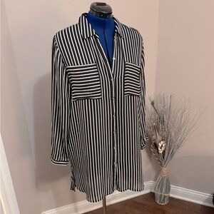 Long striped Chico’s shirt